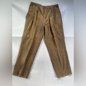 Vintage Brooks Brothers Corduroy Pants 38x30 Men’s Tan Wide Wale Classic Preppy